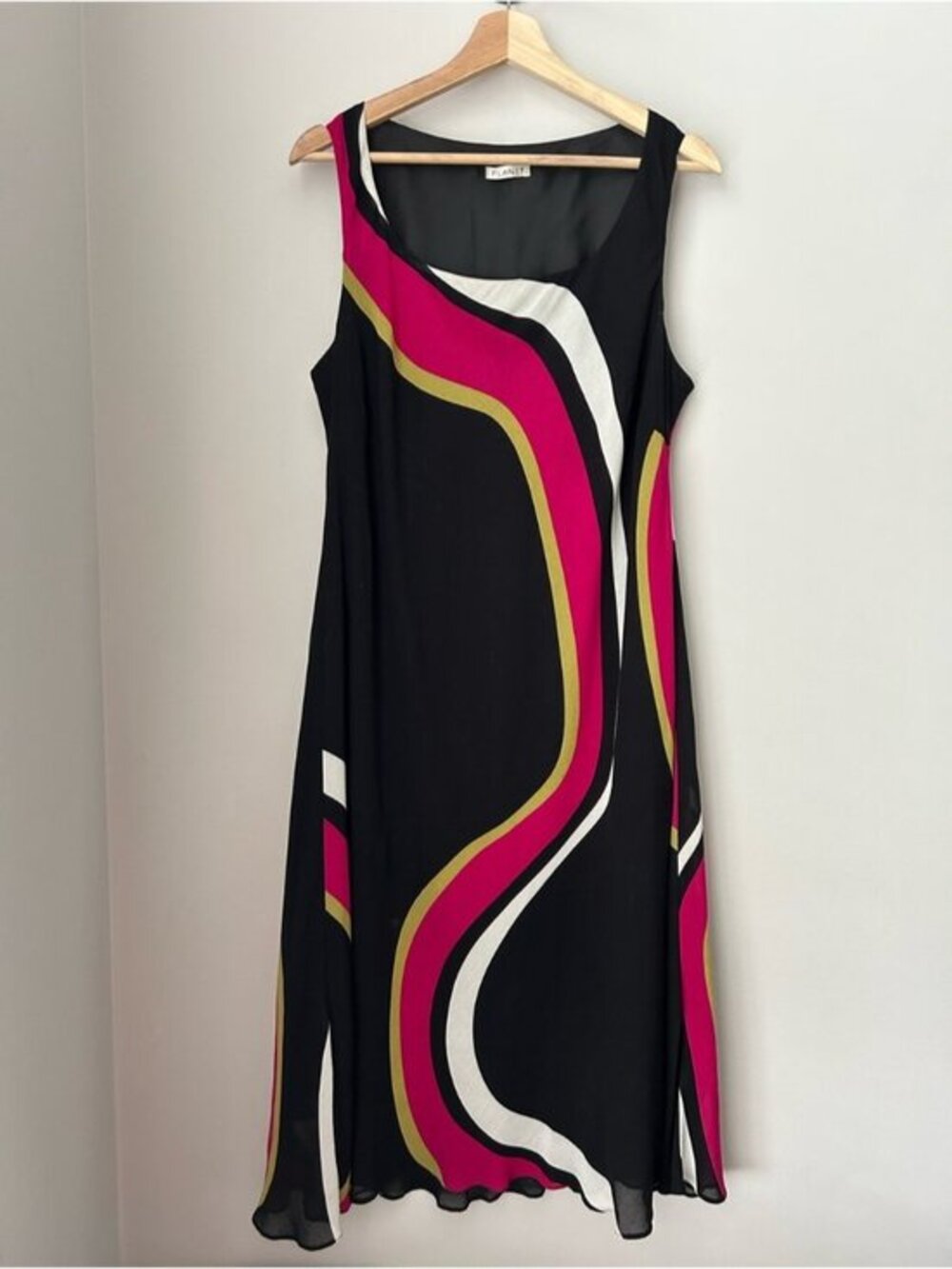 Planet Sleeveless Swirl Dress
